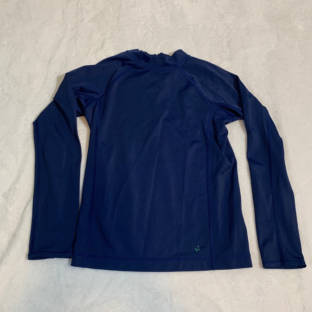 5/$25 Lands End' Kids Long Sleeve Rash Guard Swim Shirt Navy Blue Size L 7